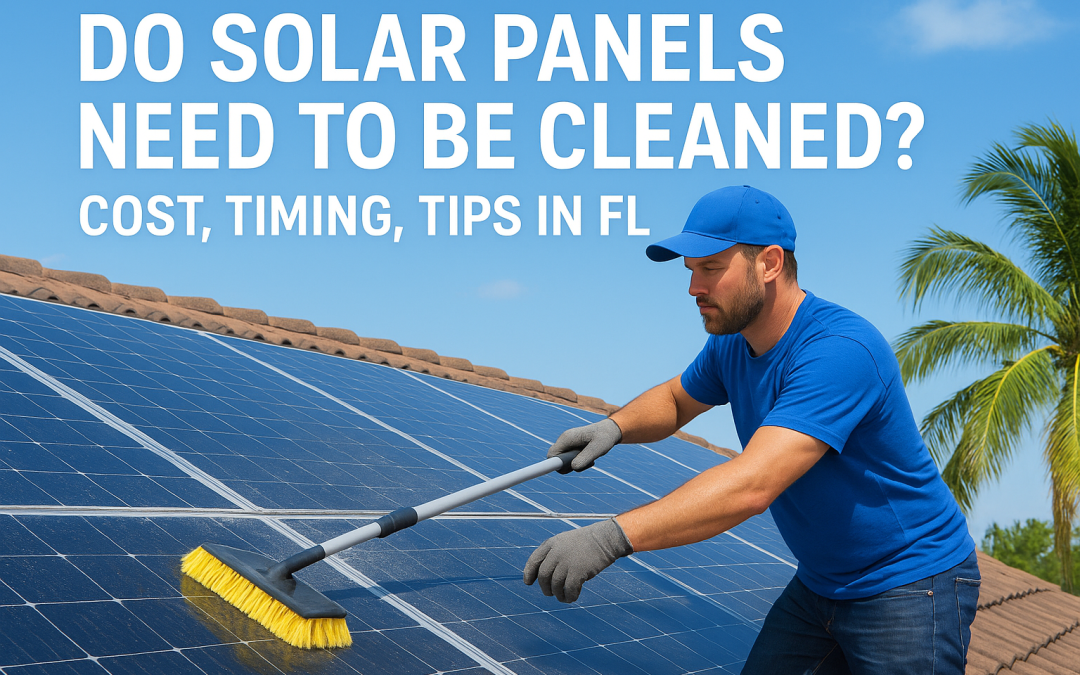 Do Solar Panels Need To Be Cleaned? Cost, Timing, Tips In FL