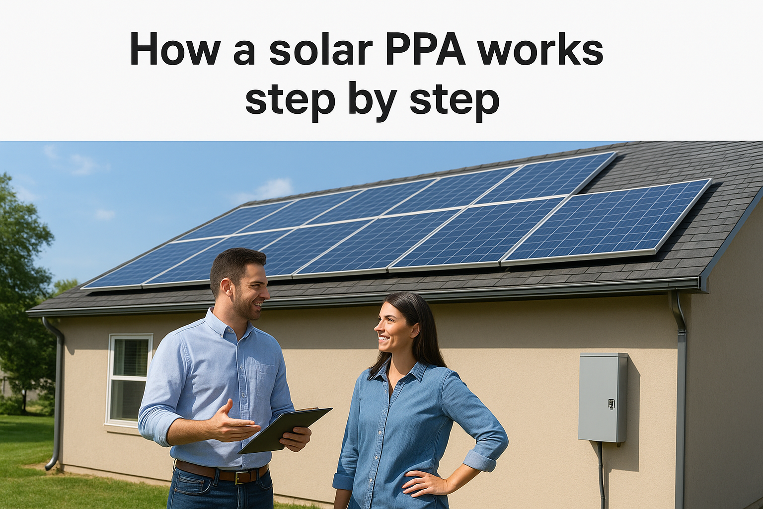 How a solar PPA works step by step