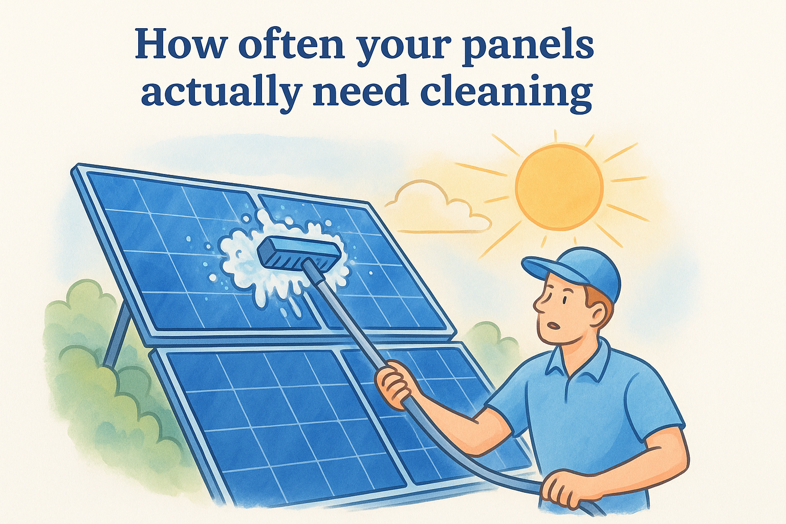 How often your panels actually need cleaning