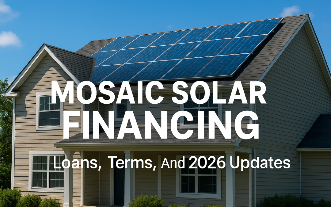 Mosaic Solar Financing: Loans, Terms, And 2026 Updates