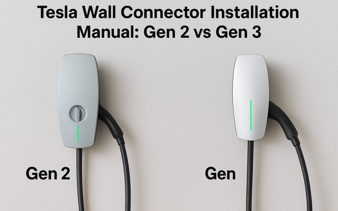 Tesla Wall Connector Installation Manual: Gen 2 vs Gen 3