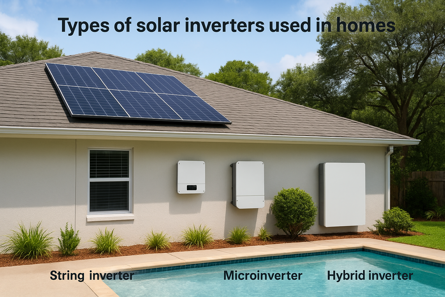 Types of solar inverters used in homes
