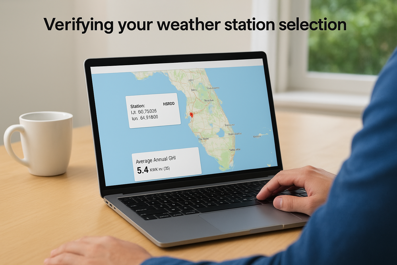 Verifying your weather station selection