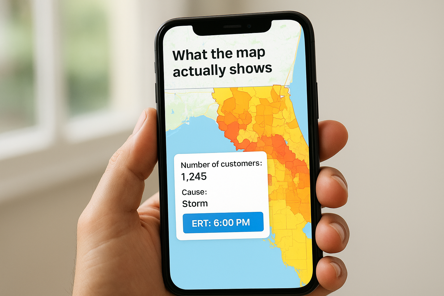 What the map actually shows