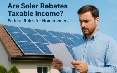 Are Solar Rebates Taxable Income? Federal Rules for Homeowners