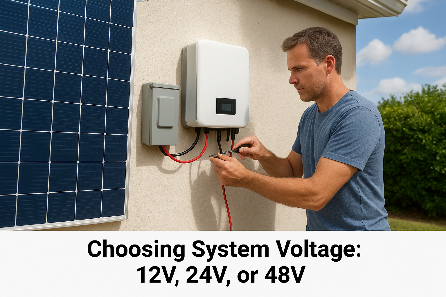 Choosing System Voltage: 12V, 24V, or 48V