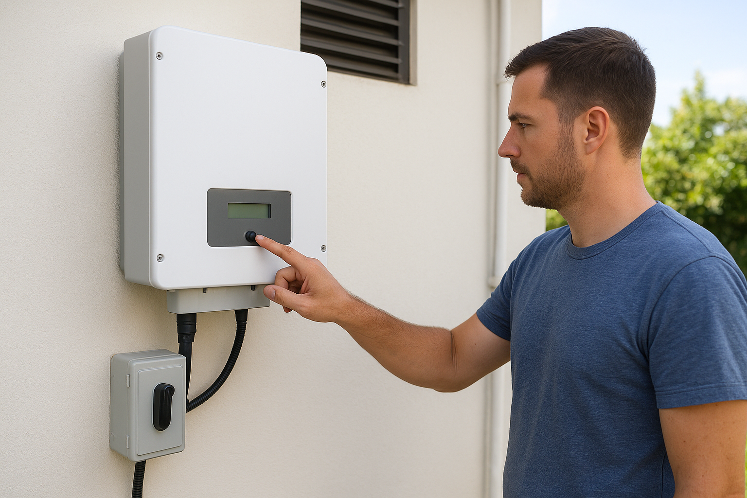 Restart the inverter following the correct sequence