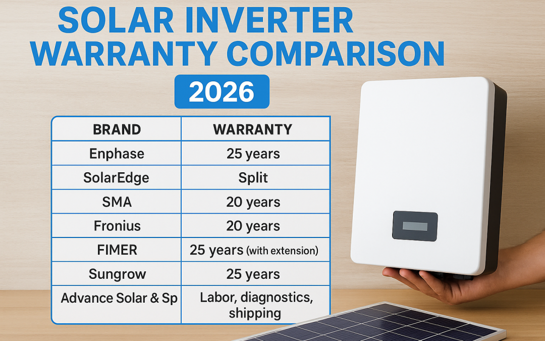Solar Inverter Warranty Comparison: 7 Brands Ranked 2026