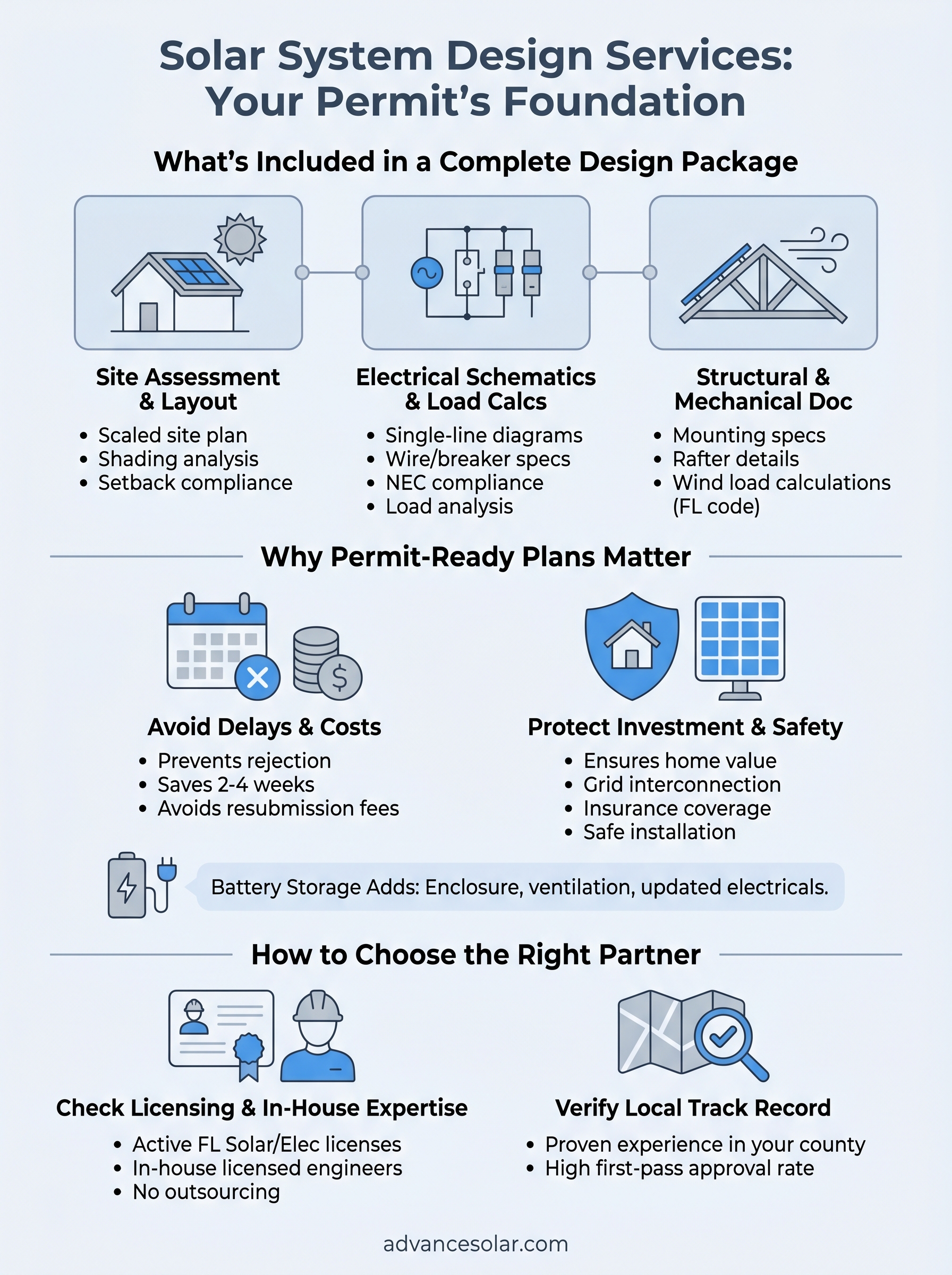 solar system design services infographic