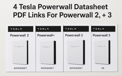 4 Tesla Powerwall Datasheet PDF Links For Powerwall 2, +, 3