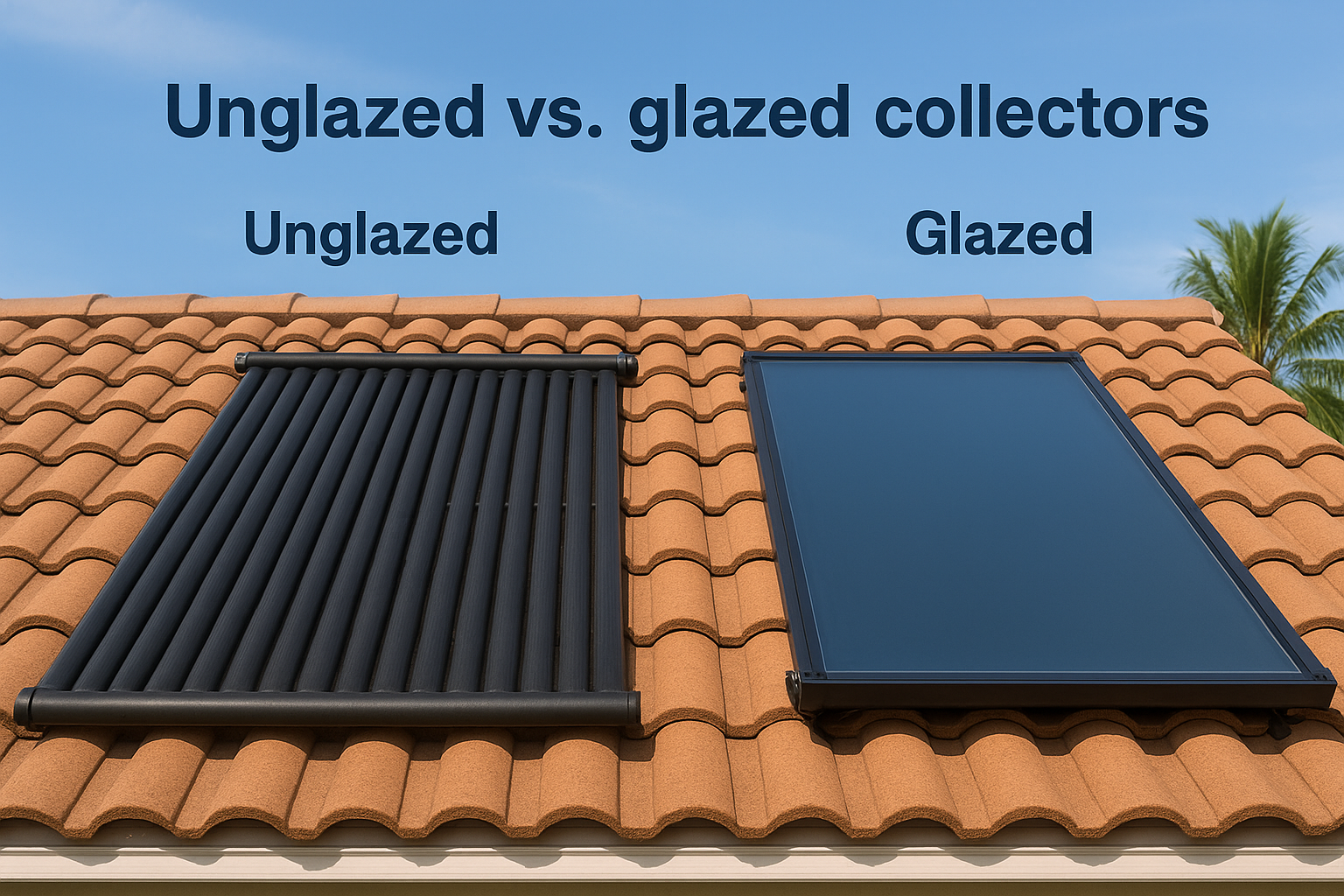 Unglazed vs. glazed collectors