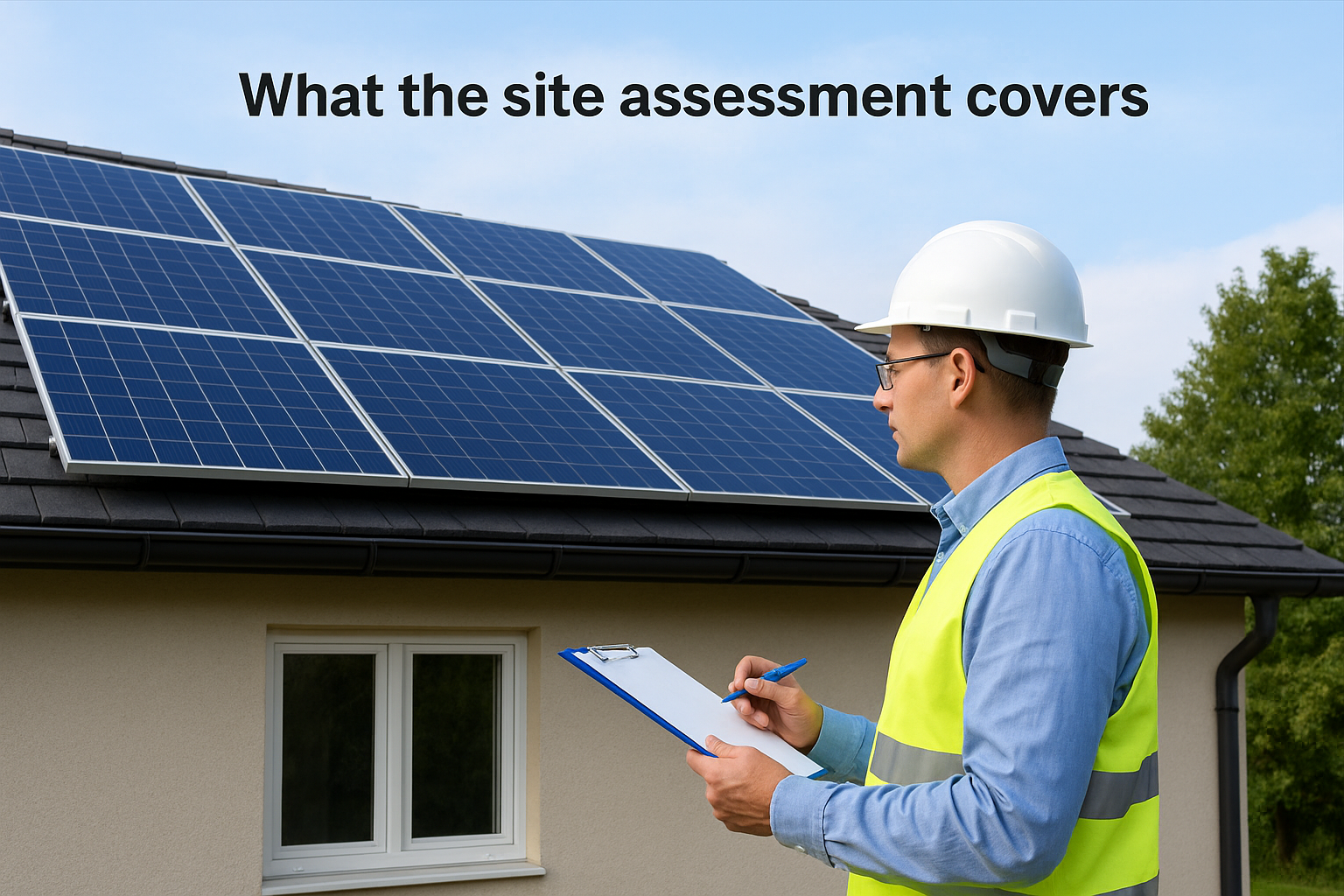 What the site assessment covers