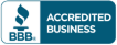 BBB Accredited Business logo badge indicating accreditation by the Better Business Bureau