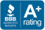 BBB Accredited Business badge with an A+ rating