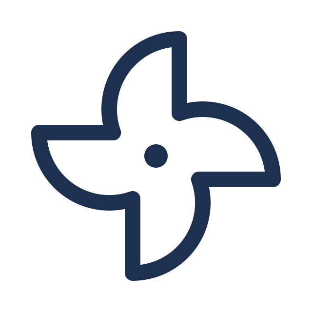 Blue circular loading spinner indicating processing